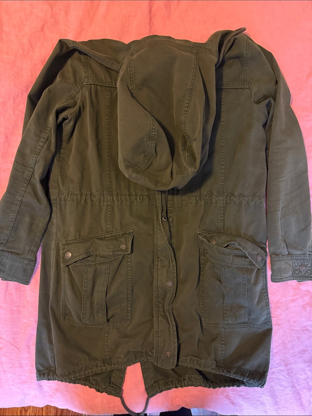 Vintage Abercrombie & Fitch Olive Green Hooded jacket